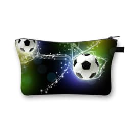 Fashion Football Hot Blooded Toiletry kits Girls Makeup Bag Portable Travel Cosmetic Bags For Young Boys And Girls Organizer