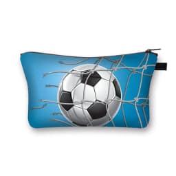 Fashion Football Hot Blooded Toiletry kits Girls Makeup Bag Portable Travel Cosmetic Bags For Young Boys And Girls Organizer