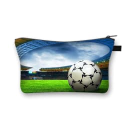 Fashion Football Hot Blooded Toiletry kits Girls Makeup Bag Portable Travel Cosmetic Bags For Young Boys And Girls Organizer