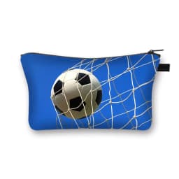 Fashion Football Hot Blooded Toiletry kits Girls Makeup Bag Portable Travel Cosmetic Bags For Young Boys And Girls Organizer