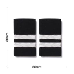 1 Pair Clothing Decor Epaulettes Professional Pilots Uniform Epaulets 4 Bars Shirts Craft Garment DIY Accessory Shoulder Badges
