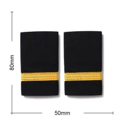 1 Pair Clothing Decor Epaulettes Professional Pilots Uniform Epaulets 4 Bars Shirts Craft Garment DIY Accessory Shoulder Badges