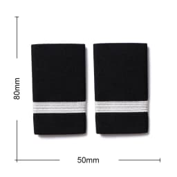 1 Pair Clothing Decor Epaulettes Professional Pilots Uniform Epaulets 4 Bars Shirts Craft Garment DIY Accessory Shoulder Badges