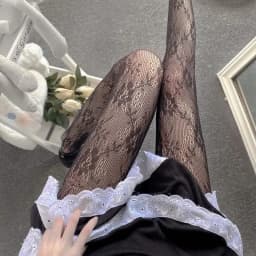 Black Medium Grid Sexy Women High Waist Stocking Fishnet Club Tights Knitting Net Pantyhose Mesh Anime Lolita JK Cosplay Costume