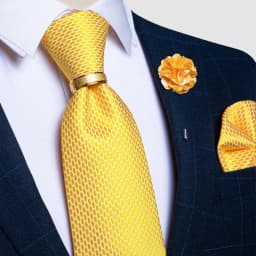 Teal Green Orange Plaid Ties For Men 8cm Width Business Wedding Party Men's Neck Tie Handkerchief Cufflinks Tie Ring Brooch
