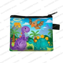 Dinosaur Coin Purse Teenager Wallet Boys Girls Coin Money Bags Little Girls Purses and Handbags Key Credit Card Holder Bag