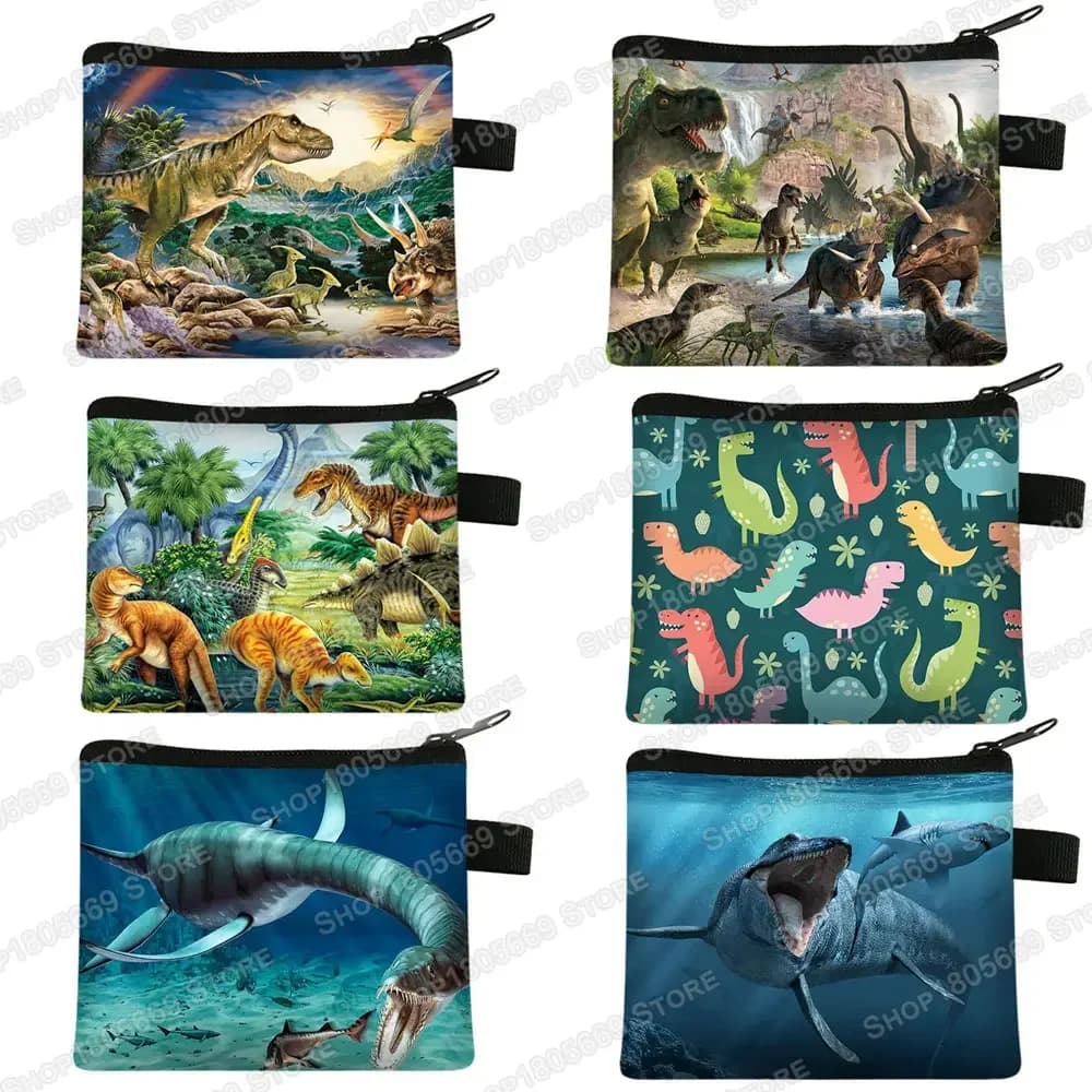 Dinosaur Coin Purse Teenager Wallet Boys Girls Coin Money Bags Little Girls Purses and Handbags Key Credit Card Holder Bag