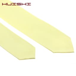 Fashion Neckties Classic Men's Plain Color Wedding Ties Gifts Light Yellow Jacquard Woven 100% Waterproof Solid Neck Tie For Men