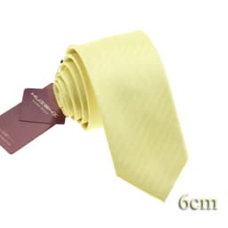 Fashion Neckties Classic Men's Plain Color Wedding Ties Gifts Light Yellow Jacquard Woven 100% Waterproof Solid Neck Tie For Men