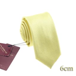 Fashion Neckties Classic Men's Plain Color Wedding Ties Gifts Light Yellow Jacquard Woven 100% Waterproof Solid Neck Tie For Men