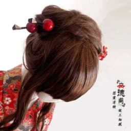 4 colors Japanese Geisha Oiran Red Pink Headwear Hairpin Kanzashi kimono Ball Hair Stick Accessory
