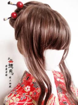 4 colors Japanese Geisha Oiran Red Pink Headwear Hairpin Kanzashi kimono Ball Hair Stick Accessory