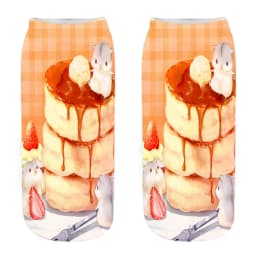 New Fashion 3D Printed Mouse Totoro Socks Funny Kawaii Women Cute Animal Fitness Hamster Sokken Dropship