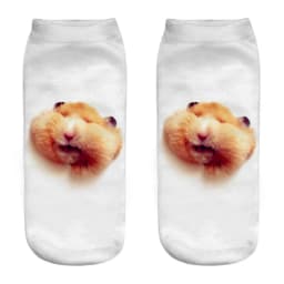 New Fashion 3D Printed Mouse Totoro Socks Funny Kawaii Women Cute Animal Fitness Hamster Sokken Dropship