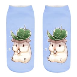 New Fashion 3D Printed Mouse Totoro Socks Funny Kawaii Women Cute Animal Fitness Hamster Sokken Dropship