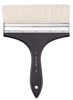 Artsecret Multi-Purpose Brush No.3530 Chungking Bristle Hair Acrylic Black Handle Brass Ferrule Paint Art Supplies Artist Tool