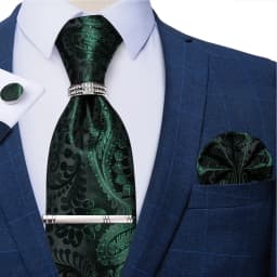 New Fashion Men's Ties Silver Floral 8cm Neck Tie Business Wedding Party Gravata Ting Ring Clip Cravat Gift For Men DiBanGu