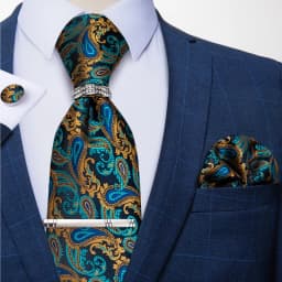 New Fashion Men's Ties Silver Floral 8cm Neck Tie Business Wedding Party Gravata Ting Ring Clip Cravat Gift For Men DiBanGu