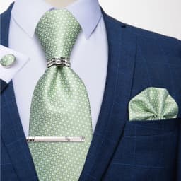 New Fashion Men's Ties Silver Floral 8cm Neck Tie Business Wedding Party Gravata Ting Ring Clip Cravat Gift For Men DiBanGu
