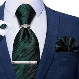 New Fashion Men's Ties Silver Floral 8cm Neck Tie Business Wedding Party Gravata Ting Ring Clip Cravat Gift For Men DiBanGu