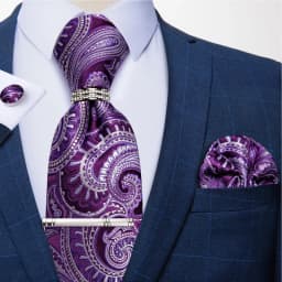 New Fashion Men's Ties Silver Floral 8cm Neck Tie Business Wedding Party Gravata Ting Ring Clip Cravat Gift For Men DiBanGu