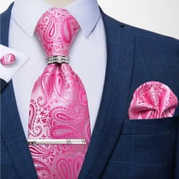 New Fashion Men's Ties Silver Floral 8cm Neck Tie Business Wedding Party Gravata Ting Ring Clip Cravat Gift For Men DiBanGu