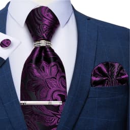 New Fashion Men's Ties Silver Floral 8cm Neck Tie Business Wedding Party Gravata Ting Ring Clip Cravat Gift For Men DiBanGu