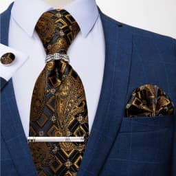 New Fashion Men's Ties Silver Floral 8cm Neck Tie Business Wedding Party Gravata Ting Ring Clip Cravat Gift For Men DiBanGu