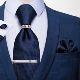 New Fashion Men's Ties Silver Floral 8cm Neck Tie Business Wedding Party Gravata Ting Ring Clip Cravat Gift For Men DiBanGu