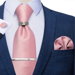 New Fashion Men's Ties Silver Floral 8cm Neck Tie Business Wedding Party Gravata Ting Ring Clip Cravat Gift For Men DiBanGu