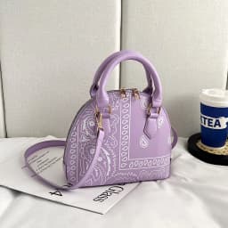 Retro PU Leather Women's Shell Bag Summer Cashew Flower Ladies Shoulder Crossbody Bag Female Set Small Top Handle Bags Handbags