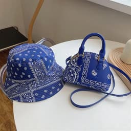 Retro PU Leather Women's Shell Bag Summer Cashew Flower Ladies Shoulder Crossbody Bag Female Set Small Top Handle Bags Handbags