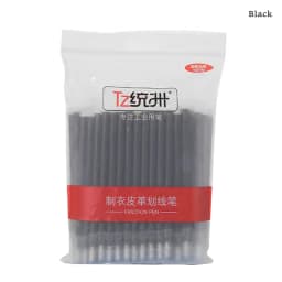 100Pcs/set High Temperature Disappearing Fabric PU Leather Marker Pen BIG Refills for Quilting Sewing and Dressmaking Heat Erase