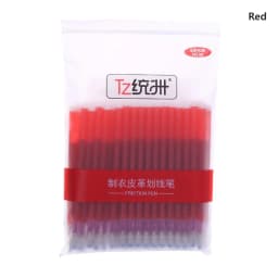 100Pcs/set High Temperature Disappearing Fabric PU Leather Marker Pen BIG Refills for Quilting Sewing and Dressmaking Heat Erase