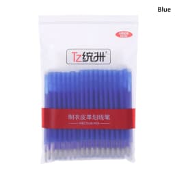 100Pcs/set High Temperature Disappearing Fabric PU Leather Marker Pen BIG Refills for Quilting Sewing and Dressmaking Heat Erase