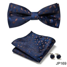 New Paisley Bow Tie for men Wedding Bowtie Handkerchief Cufflink Set Noeud Papillon Silk Pajaritas Cravat Female Male