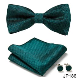 New Paisley Bow Tie for men Wedding Bowtie Handkerchief Cufflink Set Noeud Papillon Silk Pajaritas Cravat Female Male