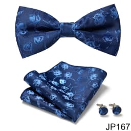 New Paisley Bow Tie for men Wedding Bowtie Handkerchief Cufflink Set Noeud Papillon Silk Pajaritas Cravat Female Male
