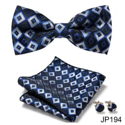 New Paisley Bow Tie for men Wedding Bowtie Handkerchief Cufflink Set Noeud Papillon Silk Pajaritas Cravat Female Male