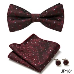 New Paisley Bow Tie for men Wedding Bowtie Handkerchief Cufflink Set Noeud Papillon Silk Pajaritas Cravat Female Male