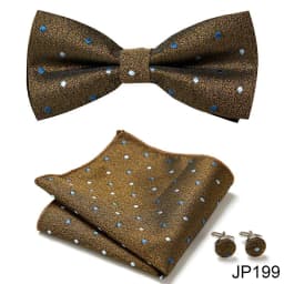 New Paisley Bow Tie for men Wedding Bowtie Handkerchief Cufflink Set Noeud Papillon Silk Pajaritas Cravat Female Male
