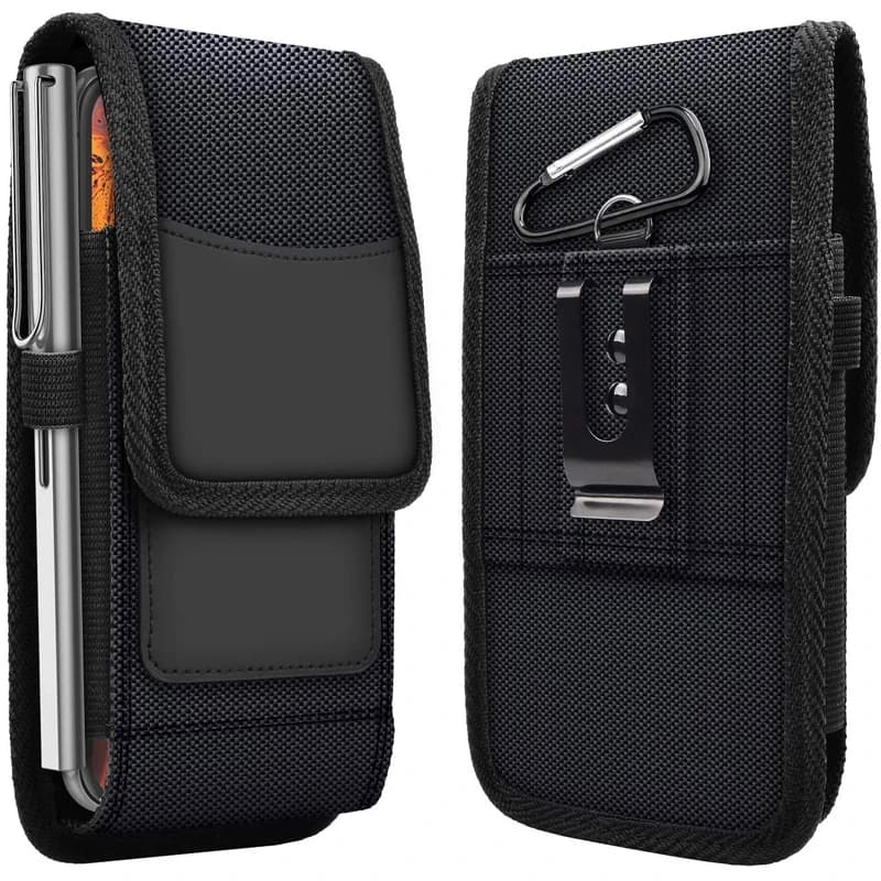Mobile Phone Holster Belt Case with Hook Loop 3.5-6.3 inch For iPhone Samsung Xiaomi Huawei HTC Phone Pouch Waist Bag Cover Case