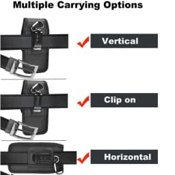 Mobile Phone Holster Belt Case with Hook Loop 3.5-6.3 inch For iPhone Samsung Xiaomi Huawei HTC Phone Pouch Waist Bag Cover Case