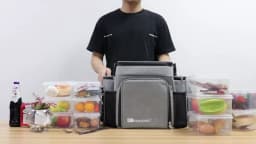 DENUONISS 27L Portable Shoulder Cooler Bag Multilayer Fitness Thermal Bag For Food Picnic Lunch Insulated Cooler Bag Customized