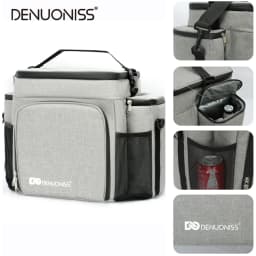 DENUONISS 27L Portable Shoulder Cooler Bag Multilayer Fitness Thermal Bag For Food Picnic Lunch Insulated Cooler Bag Customized