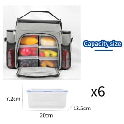 DENUONISS 27L Portable Shoulder Cooler Bag Multilayer Fitness Thermal Bag For Food Picnic Lunch Insulated Cooler Bag Customized