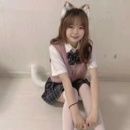 Cat tail cosplay fur tail simulation animal tail black White Gray Halloween party show cat ears