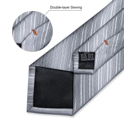 Gray Striped Paisley Ties For Men Wedding Accessories Men's 8cm Neck Tie Pocket Square Cufflinks Gift For Men DiBanGu
