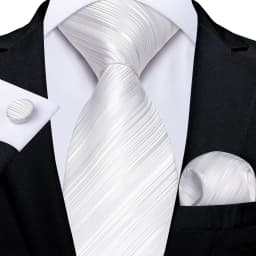 Gray Striped Paisley Ties For Men Wedding Accessories Men's 8cm Neck Tie Pocket Square Cufflinks Gift For Men DiBanGu