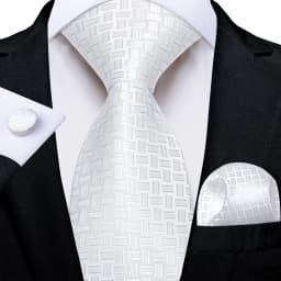 Gray Striped Paisley Ties For Men Wedding Accessories Men's 8cm Neck Tie Pocket Square Cufflinks Gift For Men DiBanGu